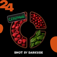 Табак для кальяна Dark Side Shot #24 Малина Клюква Базилик (25 г)