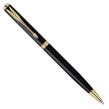 Ручка шариковая Parker Sonnet Slim K428 Essential Matt Black GT (S0818030)