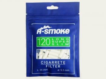 Фильтры для самокруток A-Smoke Super Slim (120 шт)