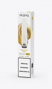 Одноразовый испаритель Plonq Plus Pro Чёрный Чай Юдзу