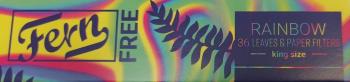Бумага сигаретная Fern Rainbow King Size + FTIP (36 шт)