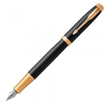 Ручка перьевая Parker IM Premium Black/Gold GT F (1931646)