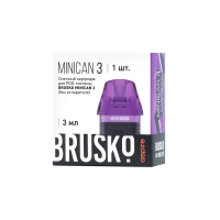 Сменный картридж Brusko Minican 3 фиолетовый (1 шт)