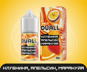 Жидкость DUALL SALT Hard Клубника Апельсин Маракуйя (20 мг/30 мл)